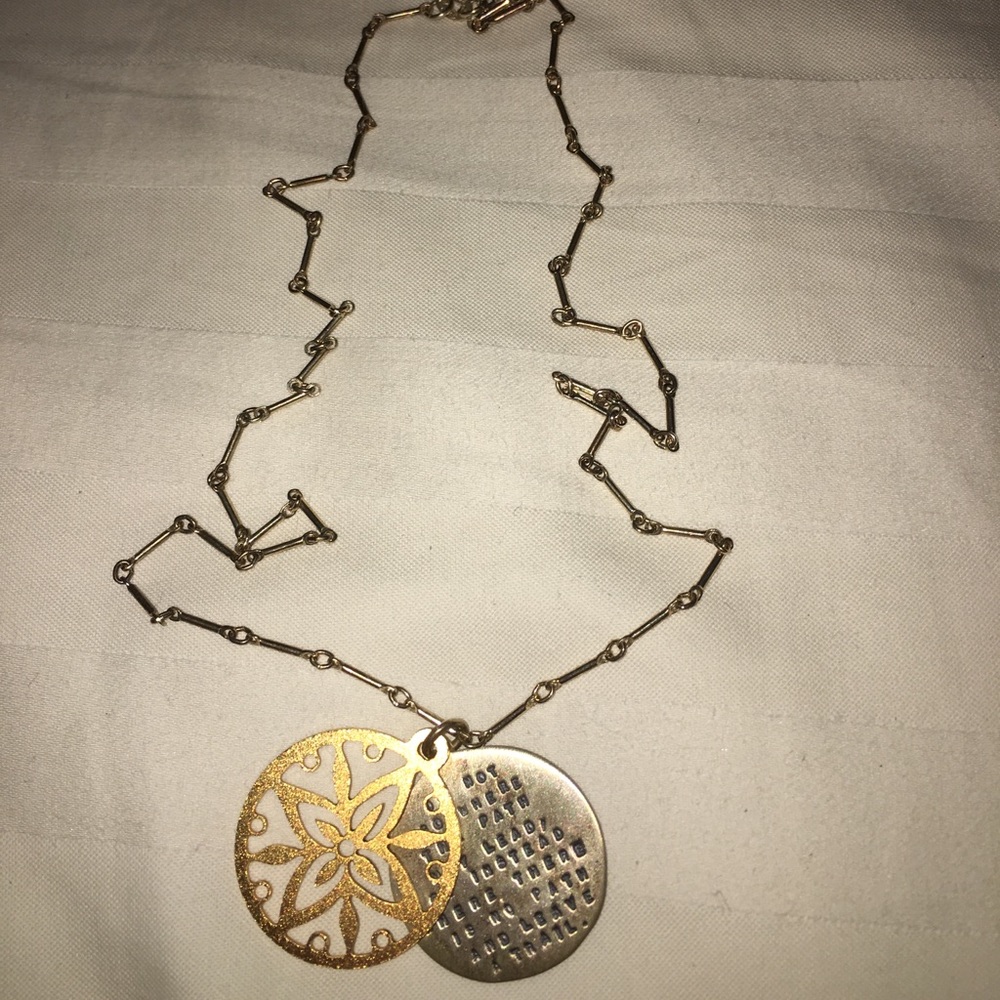 Kathy Bransfield Emerson quote necklace